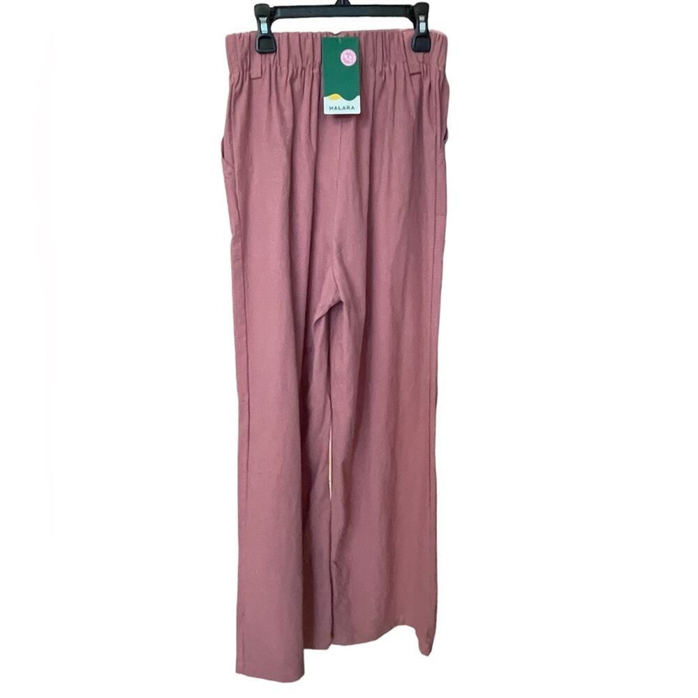 New ~ HALARA ~ High Waisted Plicated Wide Leg Flowy Palazzo Pants Size XS - Picture 3 of 7